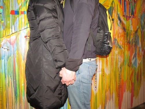 painted wall smooch