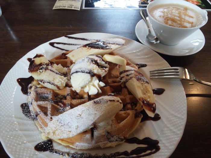 Banana Icecream Waffle