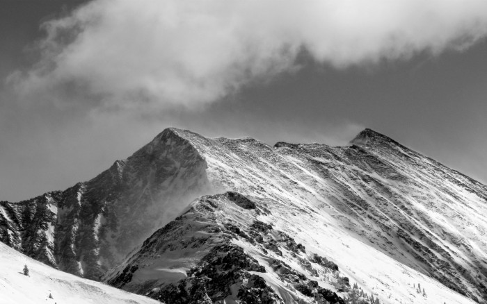 Black and White mountain