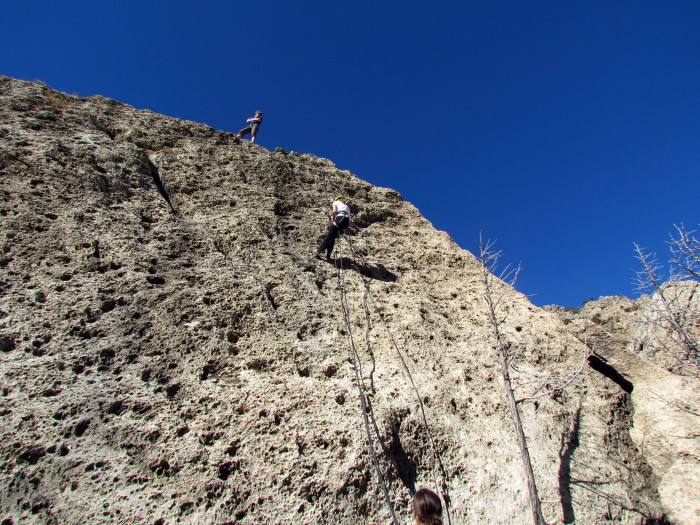 Matt Oversees the Rappel